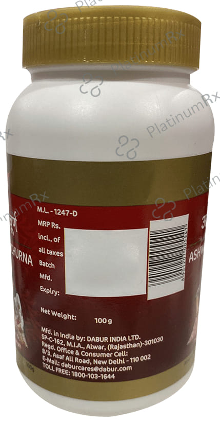 Dabur Ashwagandha Churna - Promotes Vitality & Strength 100 gm