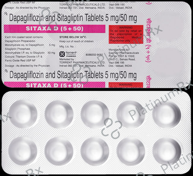 Sitaxa D 50/5mg Tablet 10s