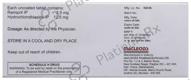 Macpril H 2.5mg Tablet 10s