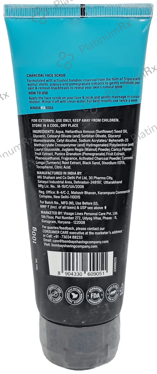 Bombay Shaving Company Charcoal Scrub