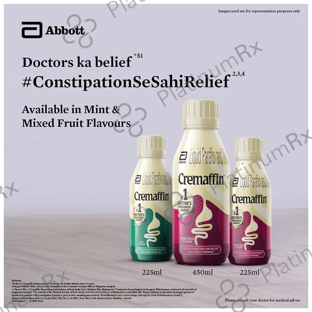 Cremaffin Constipation Relief Mixed Fruit Liquid 450ml