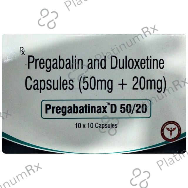 Pregabatinax D 50mg/20mg Tablet