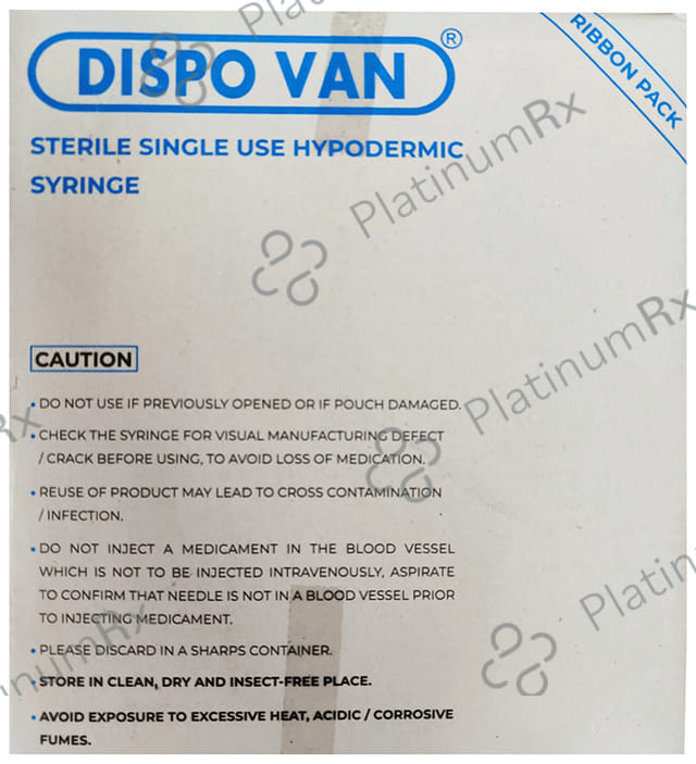 Dispovan 50ml Syringe 10 syringes