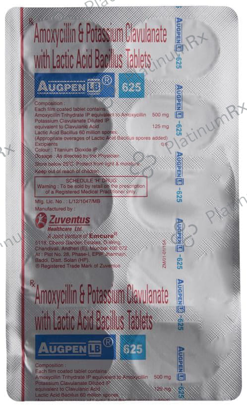 Augpen LB 500/125/60M Tablet 10s