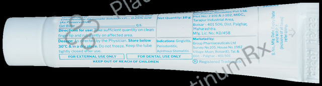 Clorni 1% Dental Gel 10gm