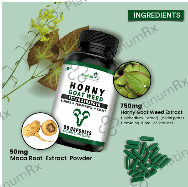 Simply Herbal Horny Goat Weed Extract Capsule
