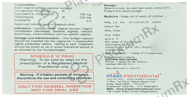 Clivazole Vaginal Soft Gelatin Capsule