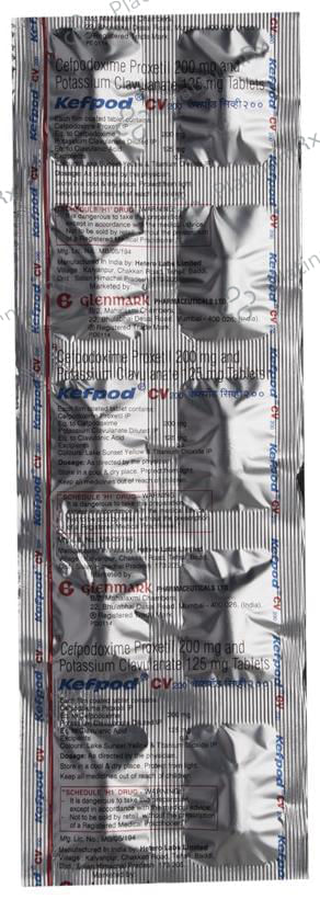 Kefpod CV 200/125mg Tablet 10s