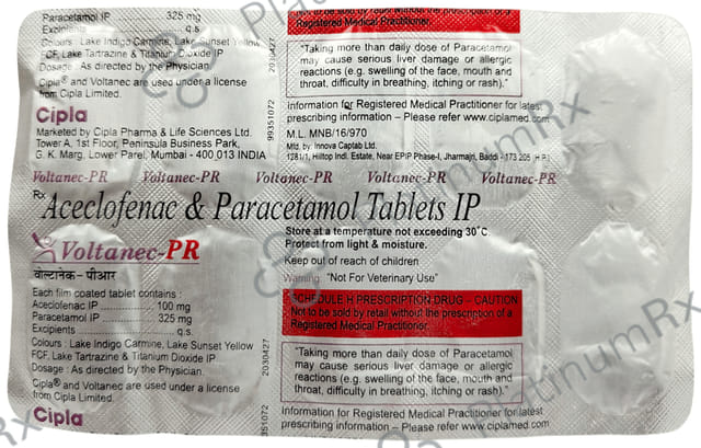 Voltanec PR 100mg/325mg Tablet