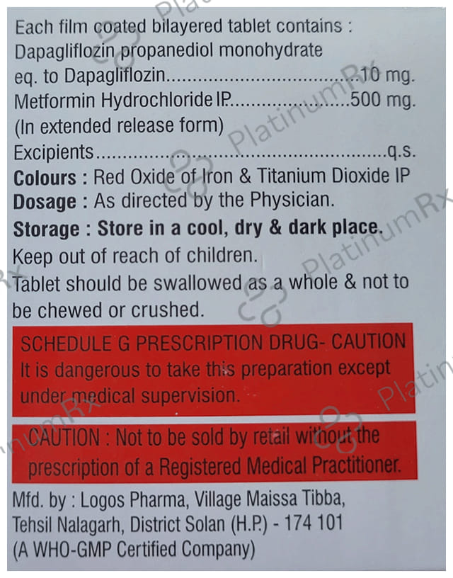 Dapalect M 10/500mg Tablet ER 10s