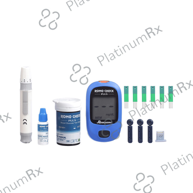Romsons Romo Check Plus Blood Glucose Test Strips