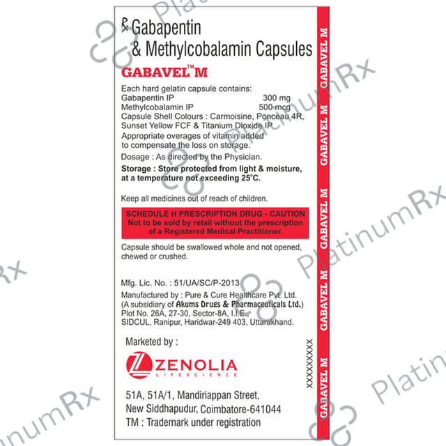 Gabavel M Capsule 10s