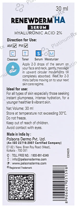 Renewderm HA Serum 30ml