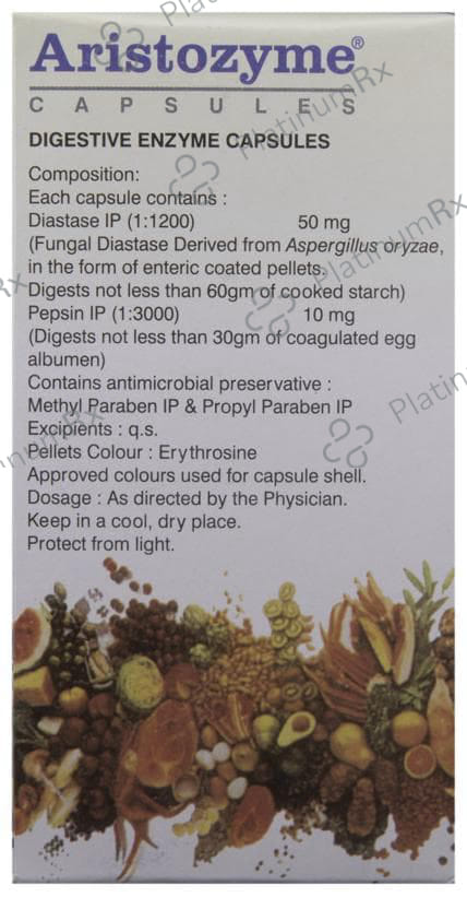 Aristozyme 50/10mg Capsule 15s