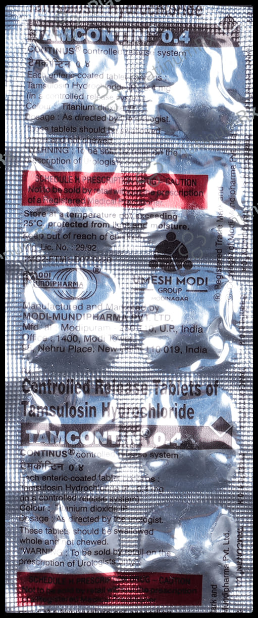 Tamcontin 0.4mg CR Tablet 10s
