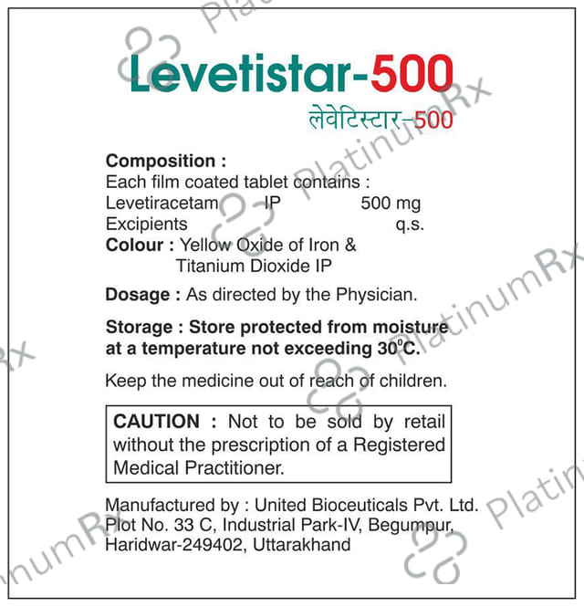 Levetistar 500 Tablet