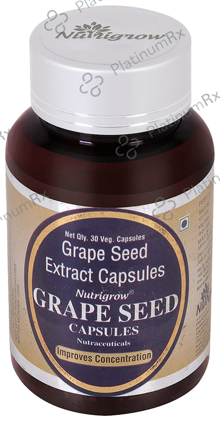 Nutrigrow Grape Seed Extract Veg Capsule 30 vegicaps
