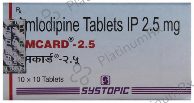 Amcard 2.5mg Tablet 10s