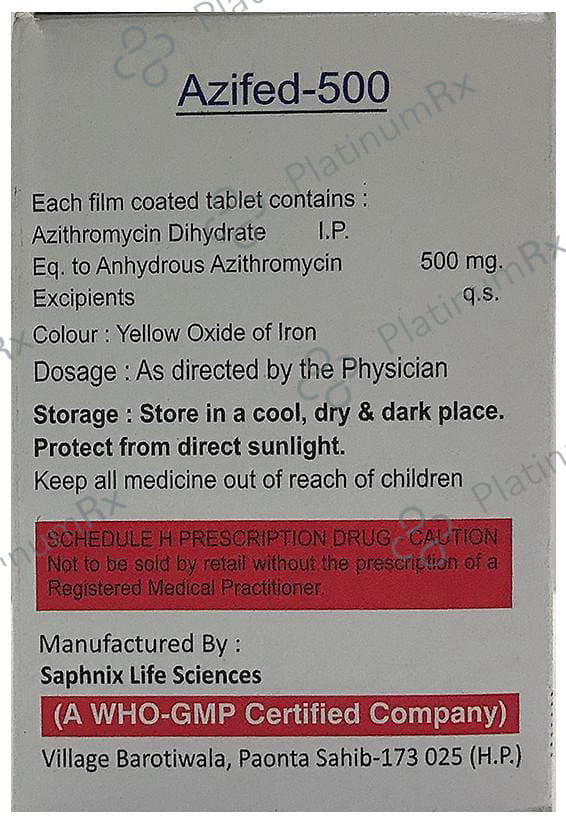 Azifed 500 Tablet