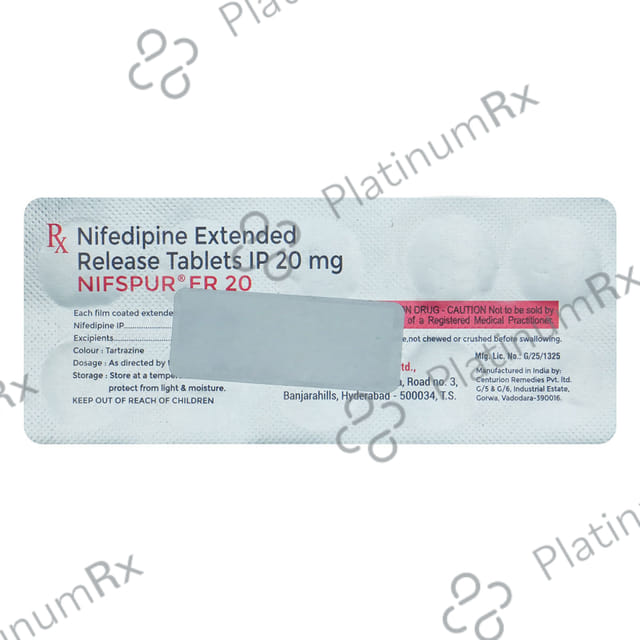 Nifspur 20mg Tablet ER