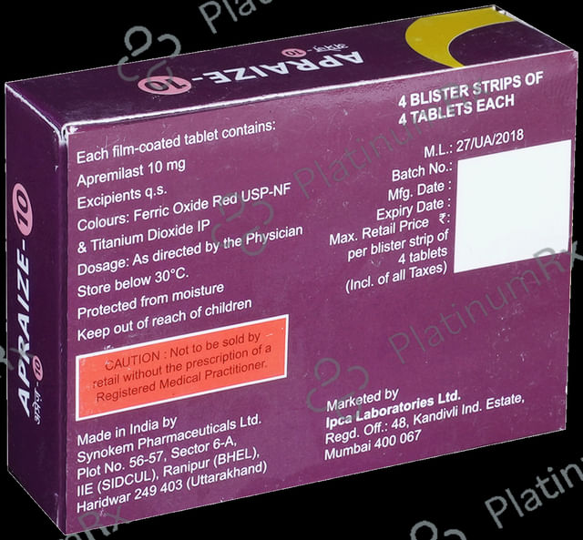 Apraize 10mg Tablet 4s