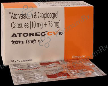 Atorec CV 10/75mg Capsule 10s
