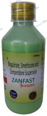 Zanfast Oral Suspension Saunf Sugar Free