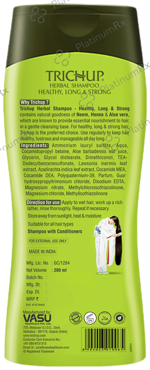Trichup Healthy, Long & Strong Natural Shampoo 200ml