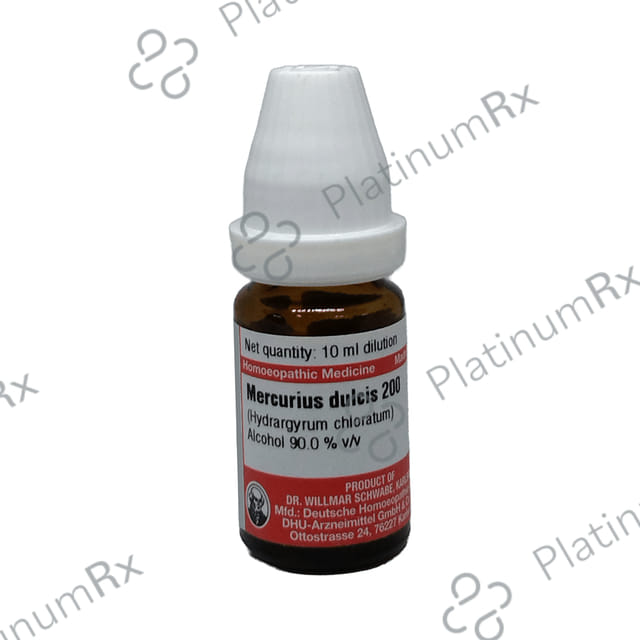 Dr Willmar Schwabe Germany Mercurius Dulcis (Hydragyrum Chloratum) Dilution 200