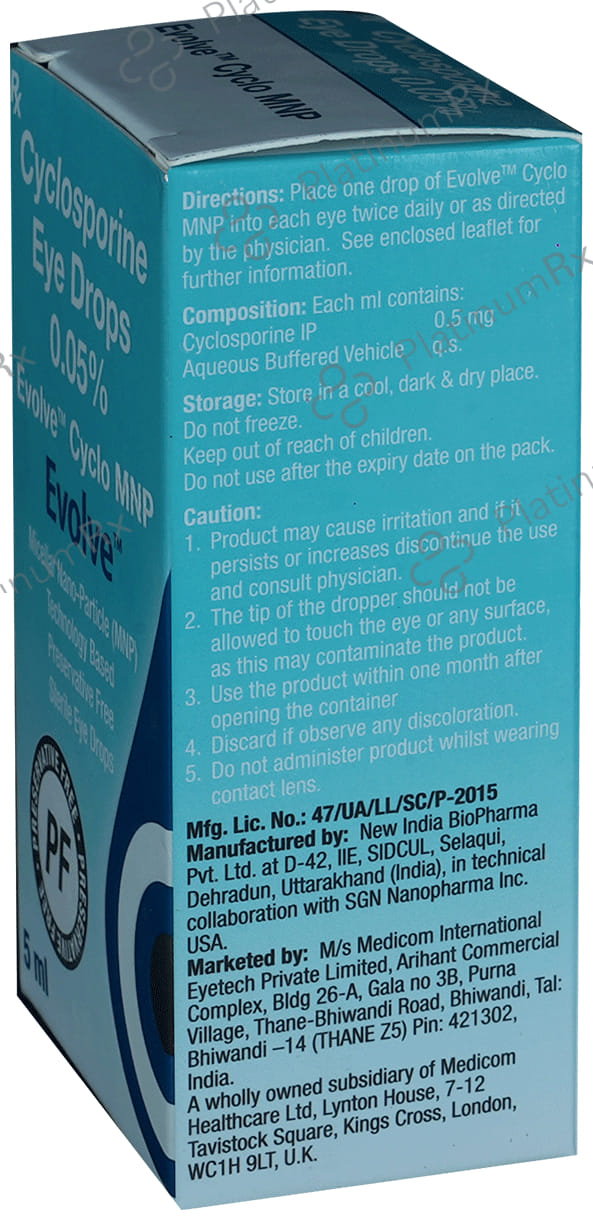Evolve Cyclo MNP Eye Drop 5ml