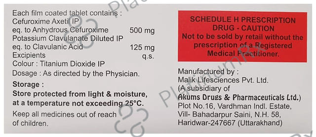 Crintum CV 500mg/125mg Tablet