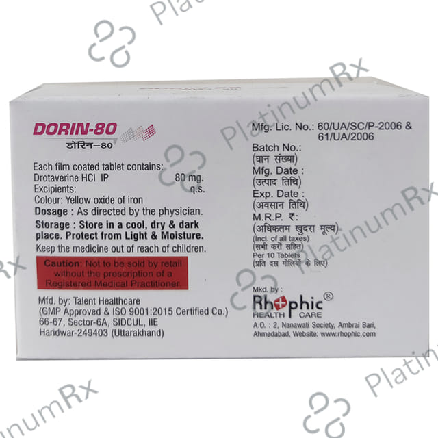 Dorin 80mg Tablet 10s