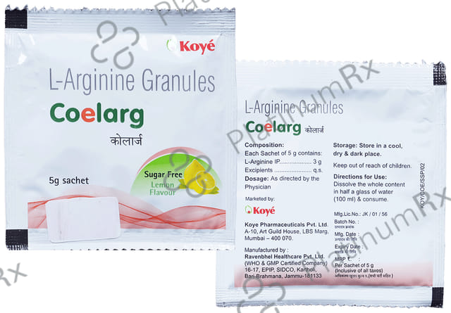 Coelarg Lemon Flavour Sachet 5gm