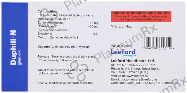 Duphill M 400/10mg Tablet SR 10s
