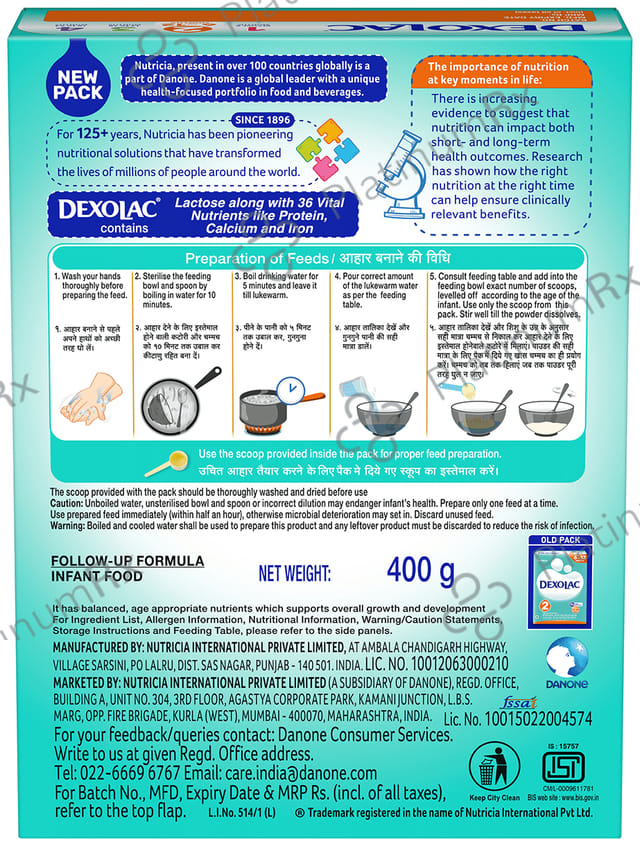 Dexolac 2 Follow Up Formula Powder 400gm