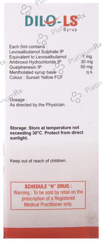Dilo LS 15/50/1mg Syrup 100ml