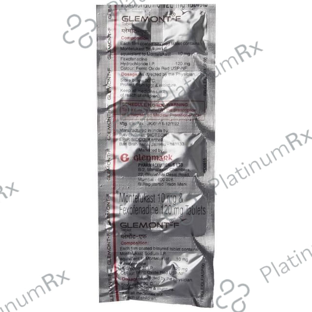 Glemont F 120/10mg Tablet 10s