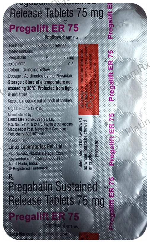 Pregalift ER 75mg Tablet 15s