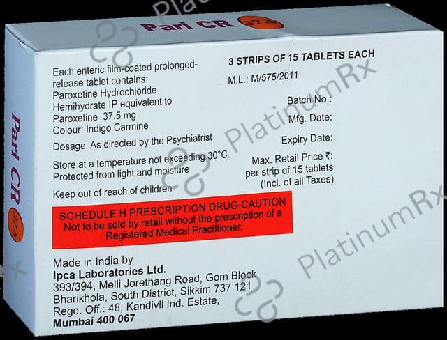 Pari CR 37.5mg Tablet PR 15s