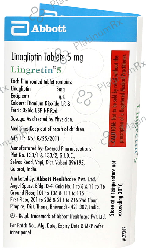 Lingretin 5mg Tablet 10s