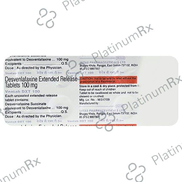 Ventab DXT 100mg ER Tablet 10s