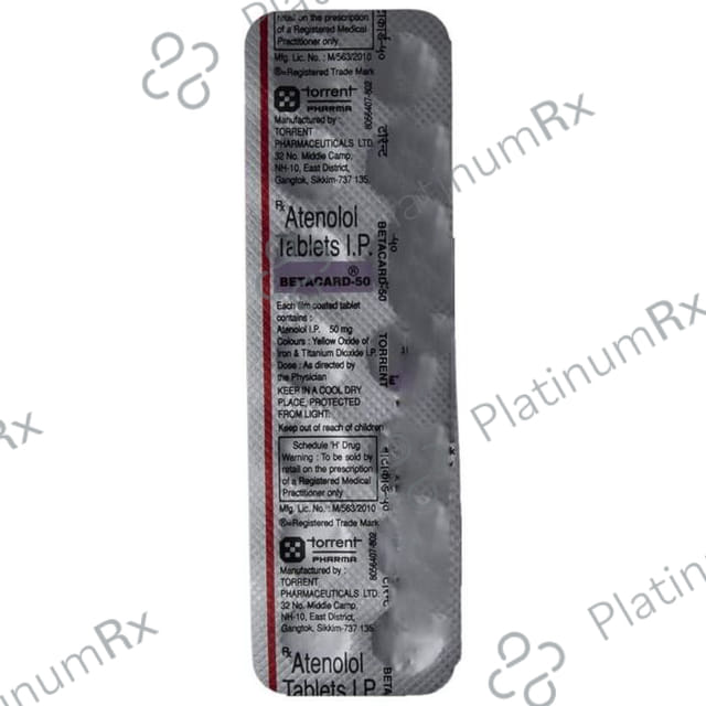 Betacard 50mg Tablet 14s