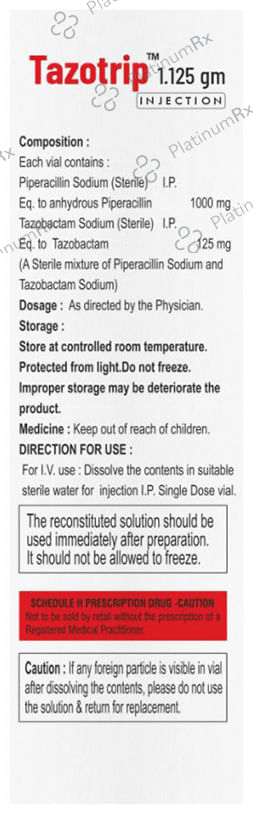 Tazotrip 1000mg/125mg Injection