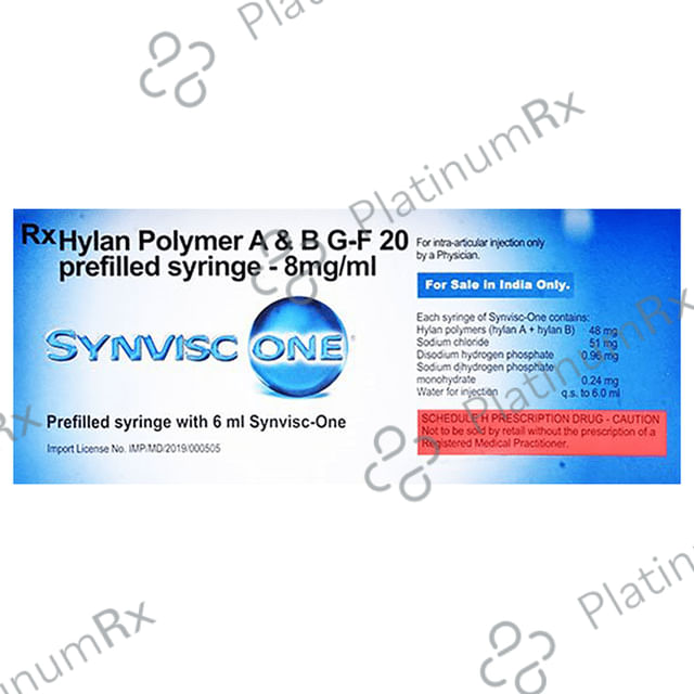 Synvisc Hylan GF 20mg Injection 2ml