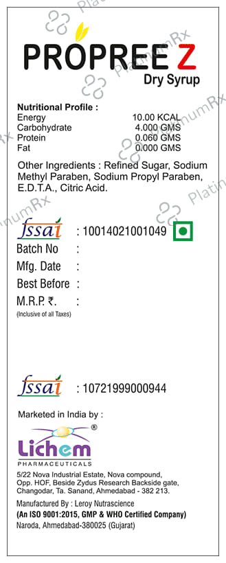 Propree Z Dry Syrup Orange