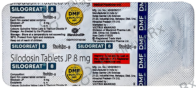 Silogreat 8mg Tablet 10s