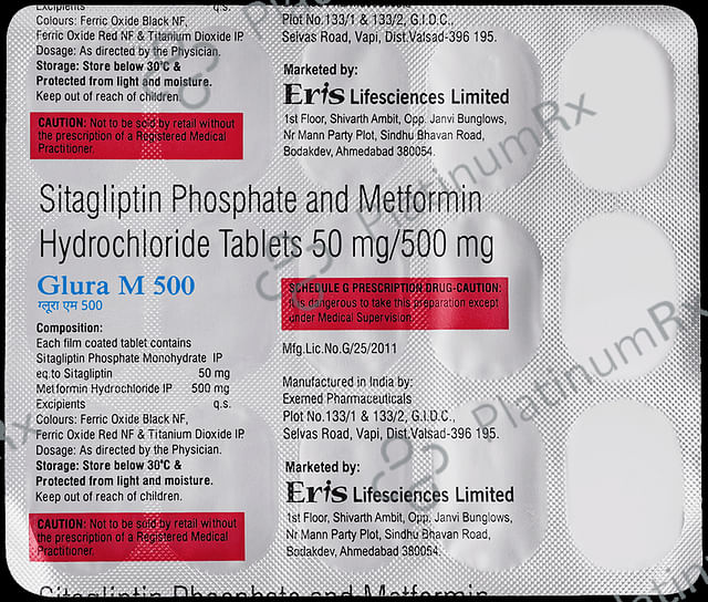 Glura M 500/50mg Tablet 15s