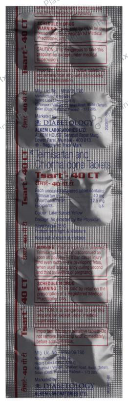 Tsart 40 CT 12.5/40mg Tablet 10s
