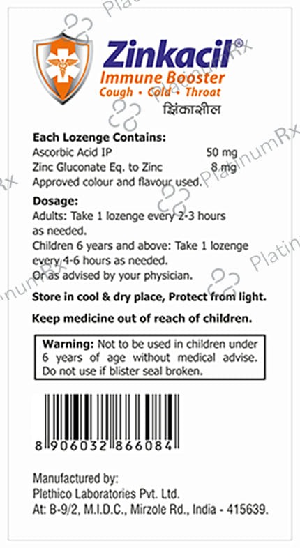 Zinkacil Lozenges Orange