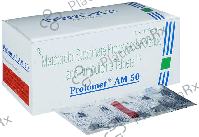 Prolomet AM 50/5mg Tablet PR 10s
